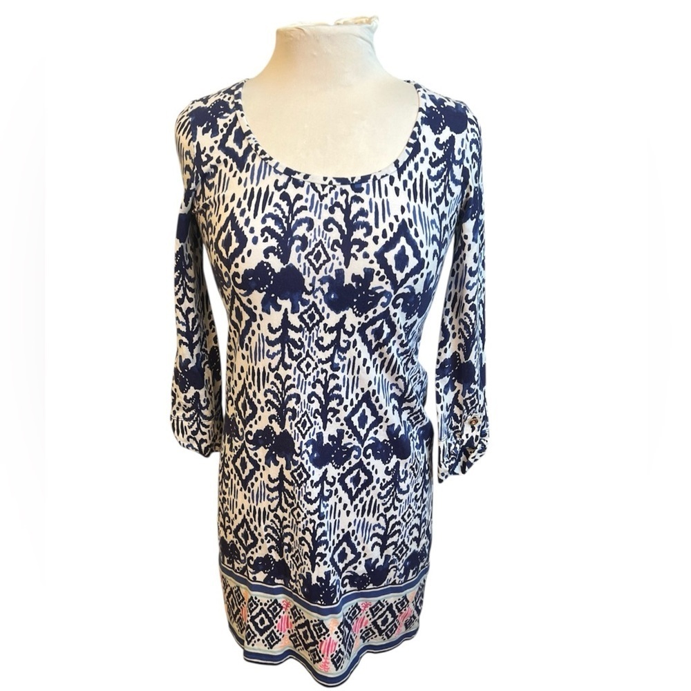 Lilly Pulitzer Ocean Ridge Shift Dress Batik Print - XS
